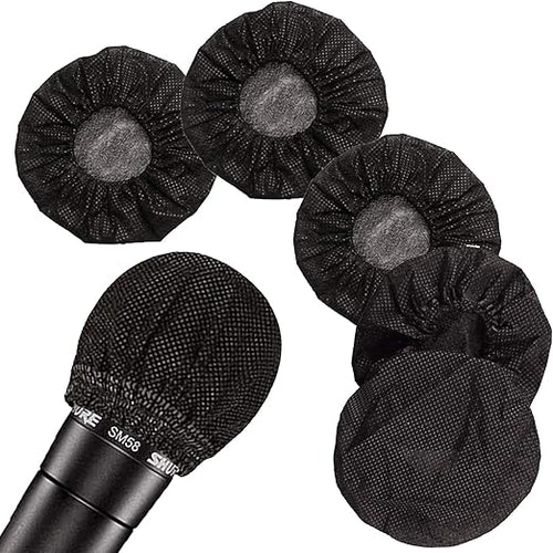 HMPC10B Disposable Hand Mic Covers - Black (x10)